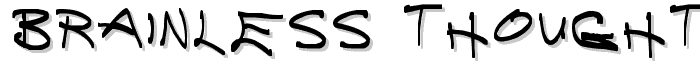 Brainless Thoughts Compact font
